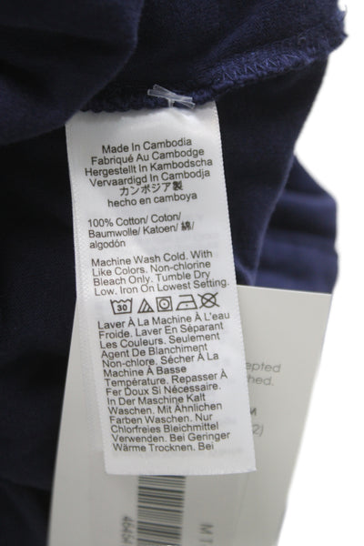 J Crew Mens Blue Polo 100% Cotton Short Sleeve Collared Shirt Size S