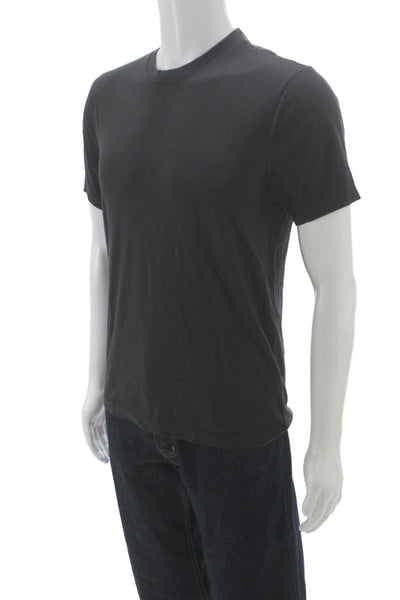 J Crew Mens Black Basic Cotton Crewneck Short Sleeve T Shirt Size S