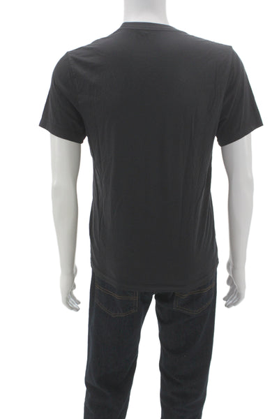 J Crew Mens Black Basic Cotton Crewneck Short Sleeve T Shirt Size S