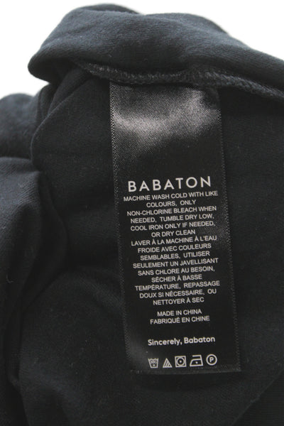 Babaton Women Basic Black Short Sleeve Crew Neck T-Shirt Size XS