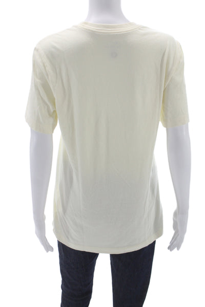 Nike Unisex Adults Basic Ivory Graphic T-Shirt Short Sleeve Crew Neck Size S