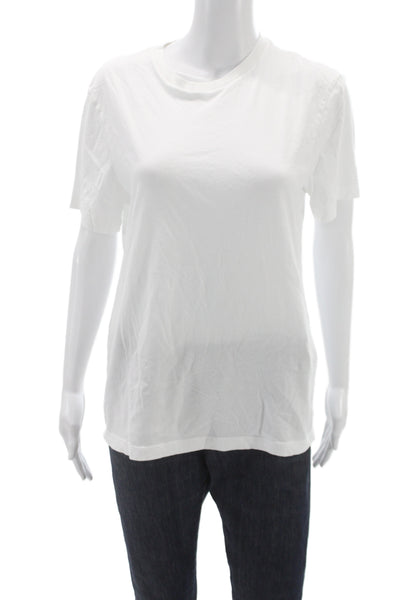 J Crew Womens Basic White Crew Neck Short Sleeve T Shirt Size S