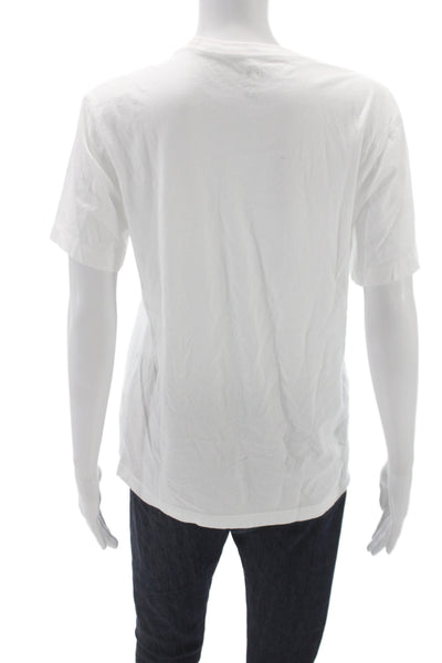 J Crew Womens Basic White Crew Neck Short Sleeve T Shirt Size S