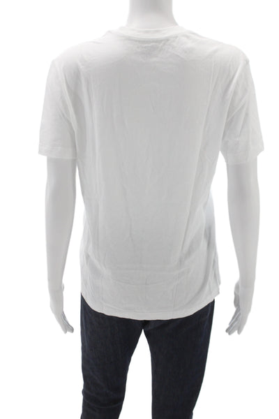 J Crew Womens Basic Cotton Crew Neck Short Sleeve T-Shirt White Size S