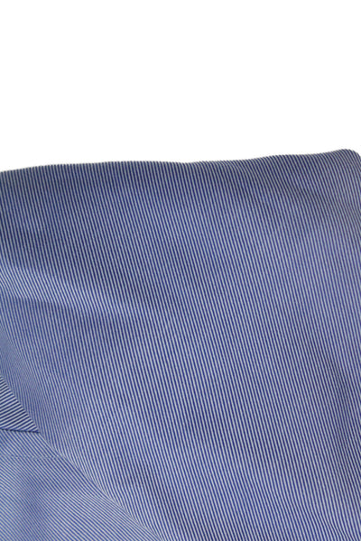 Ragazzo Uomo Childrens Boys Button Down Dress Shirt Blue Cotton Size 14