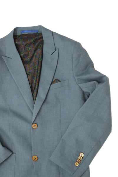Isaac Mizrahi New York Childrens Boys Two Button Suit Blue Size 16