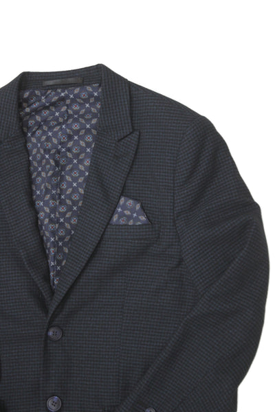 Isaac Mizrahi New York Childrens Boys Plaid Blazer Blue Black Size 16