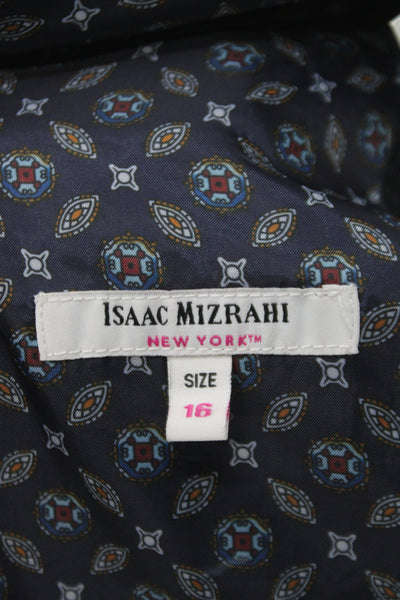 Isaac Mizrahi New York Childrens Boys Plaid Blazer Blue Black Size 16