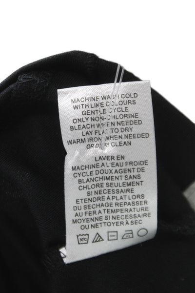 Raffi Mens Short Sleeves Polo Shirt Black Cotton Size Small