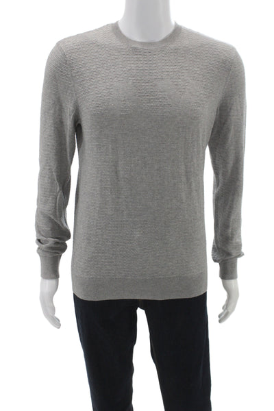 Armani Exchange Mens Pullover Sweater Gray Crew Neck Size S