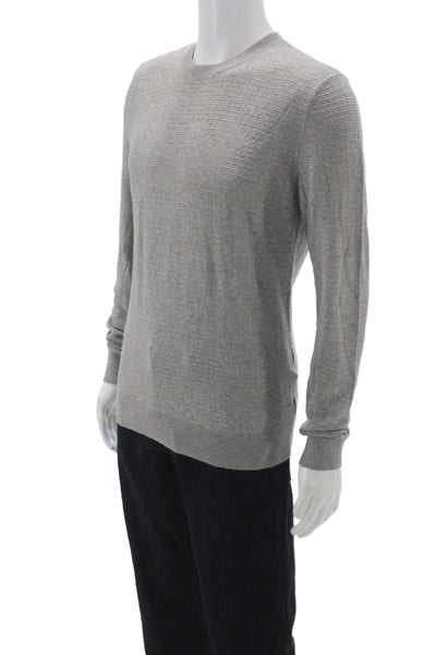 Armani Exchange Mens Pullover Sweater Gray Crew Neck Size S