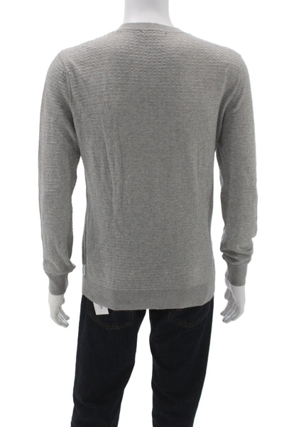 Armani Exchange Mens Pullover Sweater Gray Crew Neck Size S