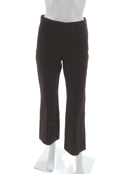 BR Womens Brown Dress Pants Viscose Pull On Size S