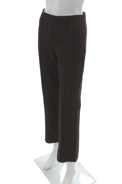 BR Womens Brown Dress Pants Viscose Pull On Size S