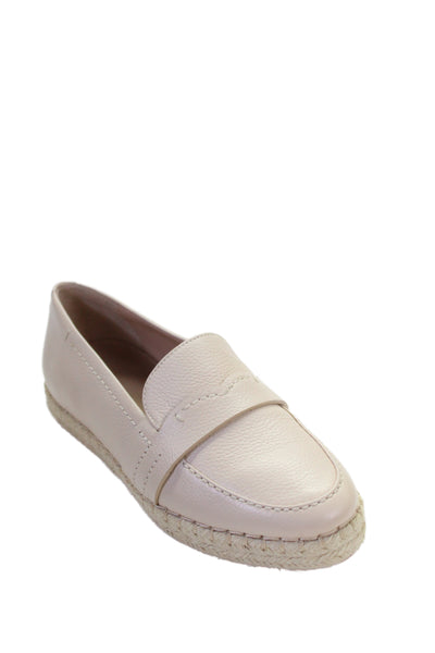 Cole Haan Womens Leather Espadrille Montauk Loafers Shoes Tan Size 6B