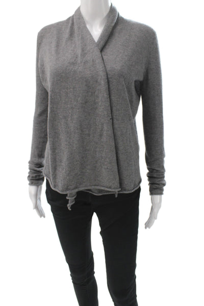Calypso Saint Barth Women Cardigan Gray V-Neck Long Sleeve Size XS