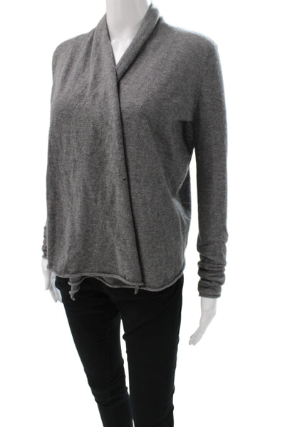 Calypso Saint Barth Women Cardigan Gray V-Neck Long Sleeve Size XS