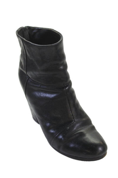 Rag & Bone Womens Leather Zip Up Axel Ankle Boots Black Size 37 7