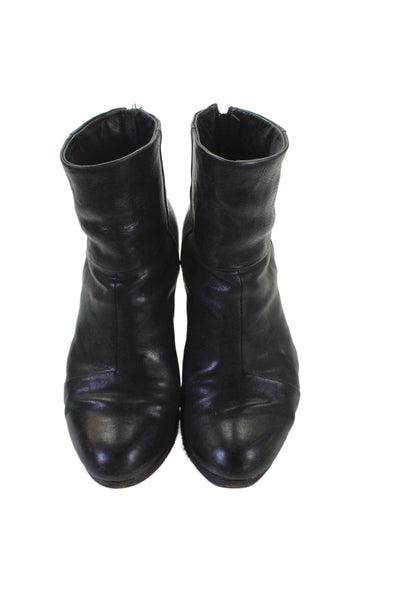 Rag & Bone Womens Leather Zip Up Axel Ankle Boots Black Size 37 7