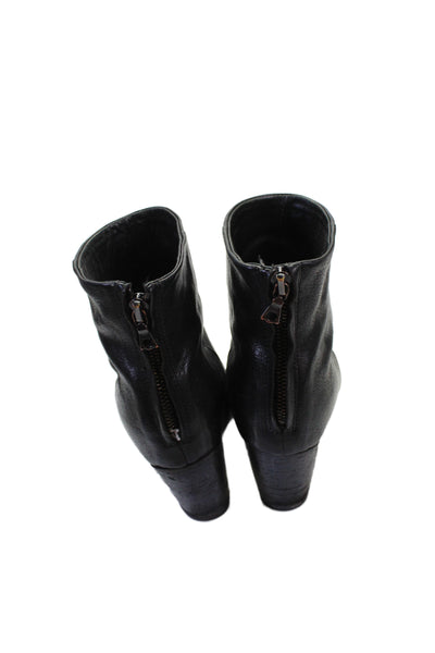 Rag & Bone Womens Leather Zip Up Axel Ankle Boots Black Size 37 7