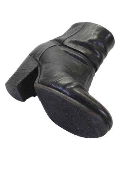 Rag & Bone Womens Leather Zip Up Axel Ankle Boots Black Size 37 7