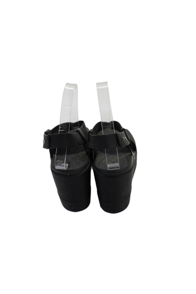 Crocs Womens Platform Slingbacks Wedge Sandals Black Size 6