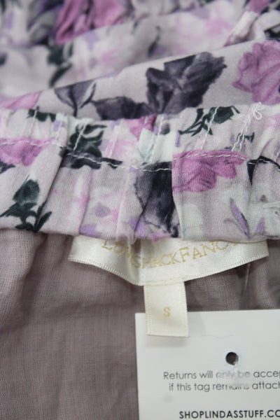 Love Shack Fancy Girls Ruffle Tiered Rufle Floral Skirt Size S