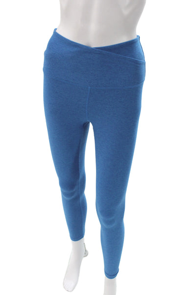 Beyond Yoga Women Blue Ankle Leggings Athleisure 87% Polyester Size XS