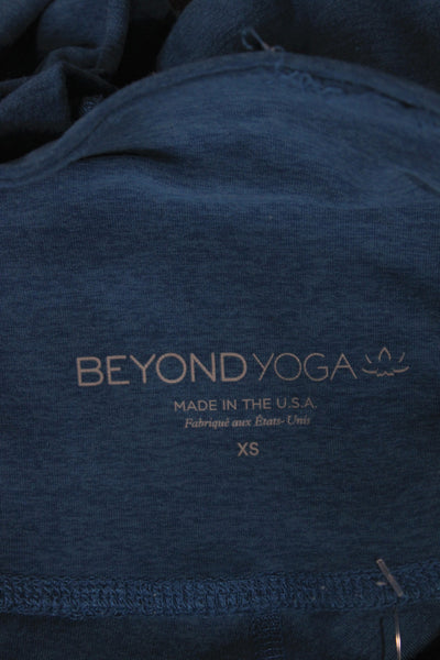 Beyond Yoga Women Blue Ankle Leggings Athleisure 87% Polyester Size XS