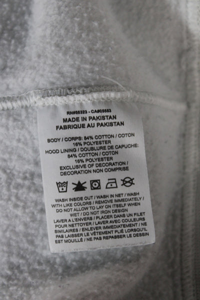 Nike Women Designer Pullover Hoodie White Crew Neck Long Sleeve Cotton Size XS