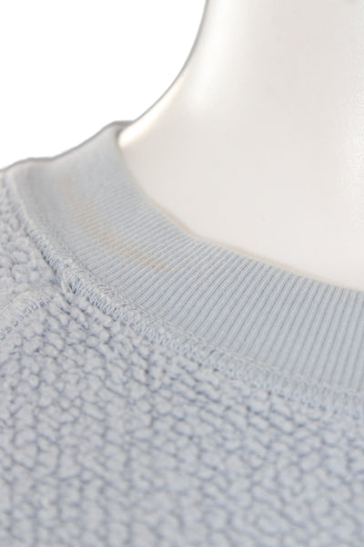 Perfect White Tee Womens Blue Recycled Cotton Pullover Long Sleeve Size M