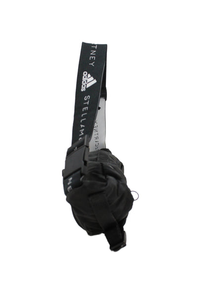 Adidas by Stella McCartney Womens Logo Strap Nylon Belt Bag Handbag Black White