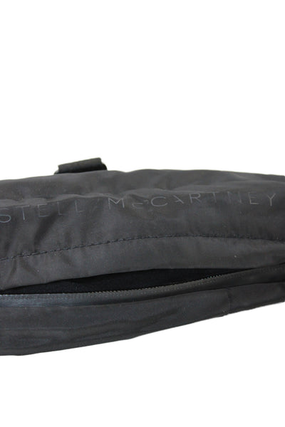 Adidas by Stella McCartney Womens Logo Strap Nylon Belt Bag Handbag Black White
