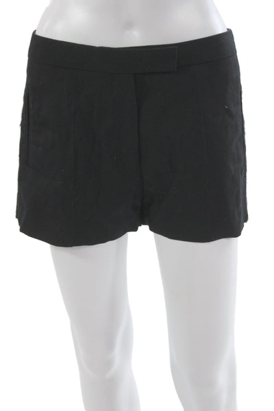 Veronique Branquinho Womens Black Wool Hot Pants Size 38