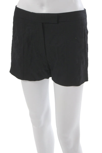 Veronique Branquinho Womens Black Wool Hot Pants Size 38
