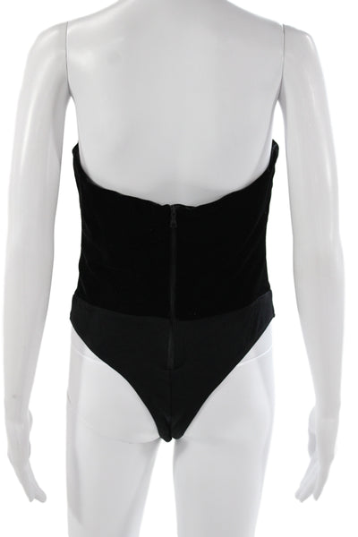Bardot Women Strapless Sweetheart One Piece Black Party Size 6