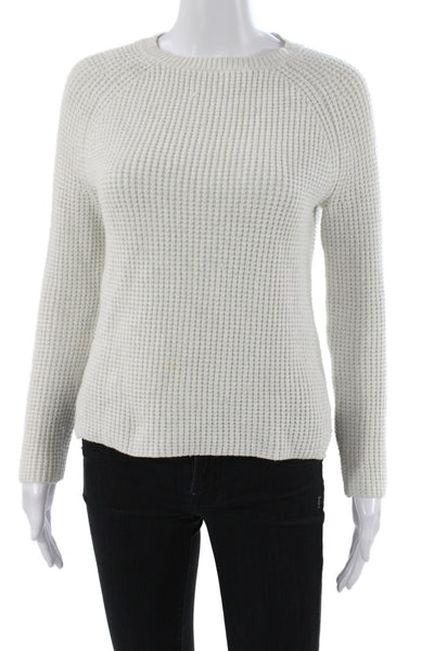 Marine Layer Womens Pullover Sweater White Crew Neck Long Sleeve Size XS