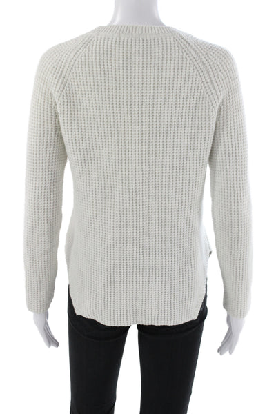 Marine Layer Womens Pullover Sweater White Crew Neck Long Sleeve Size XS