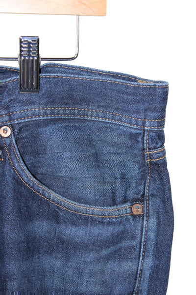 Edwin Mens Straight Jeans Blue Button Fly Cotton Japanese Size 31