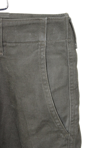 Todd Snyder Mens Chino Pants Green Cotton Button Size 32