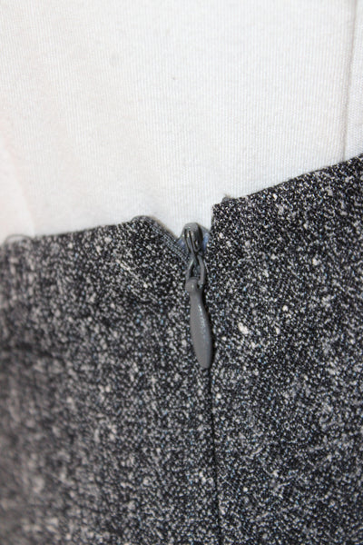Calvin Klein Women A-Line Gray Knee Length Skirt Size 14