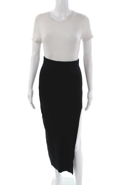 Petal + Pup Women Straight Pencil Skirt Black Midi Pull On Size L