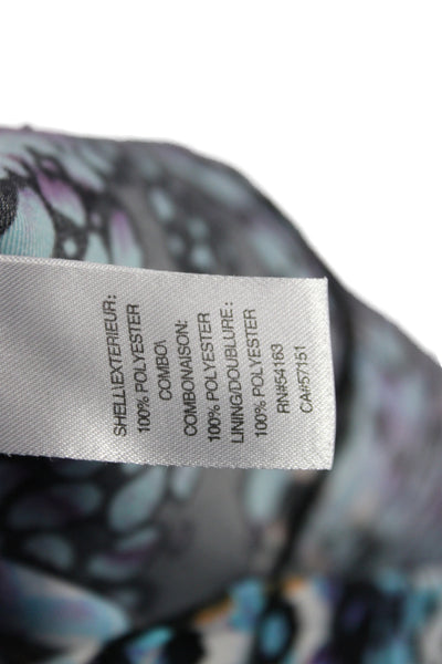 Marc New York Womens Sheath Dress Multicolor Animal Print V-Neck Size 6P