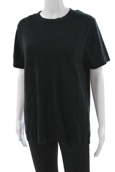 J Crew Womens Basic Black Crew Neck Short Sleeve T-Shirt Size M