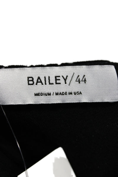 Bailey 44 Womens Bodycon Dress Black One Shoulder Long Sleeve Size M