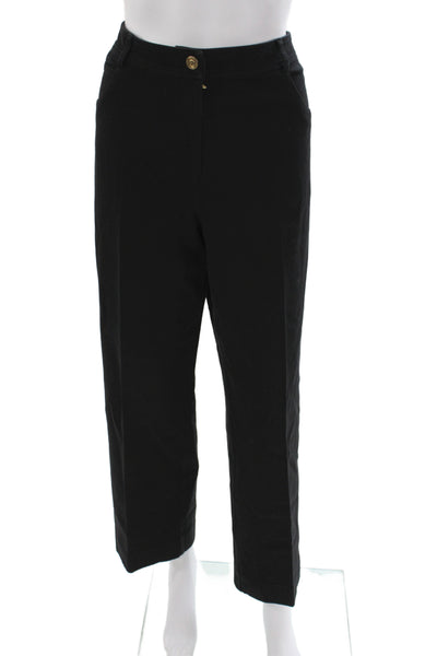 St. John Women Dress Pants Black Button Size 12