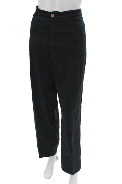 St. John Sport Women Dress Pants Black 70% Cotton Classic Size 12