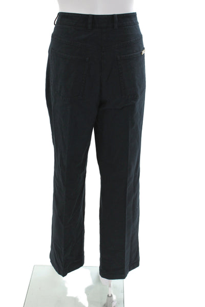 St. John Collection Women Dress Pants Black Cotton Inseam 28 Size 12