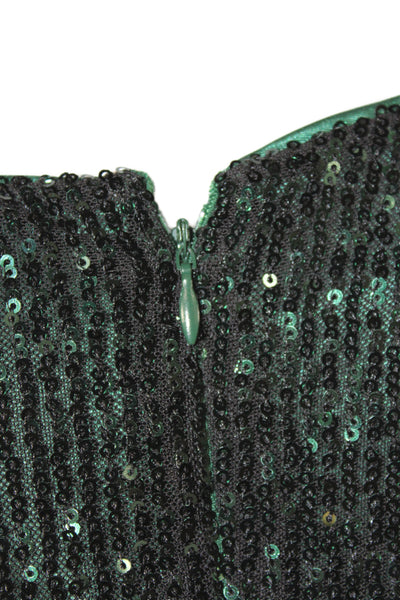 Nanette Nanette Lepore Women Sheath Dress Green 3/4 Sleeve Round Neck Size 12