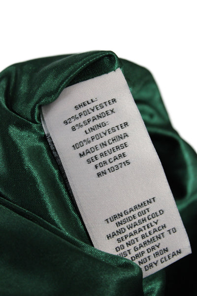 Nanette Nanette Lepore Women Sheath Dress Green 3/4 Sleeve Round Neck Size 12